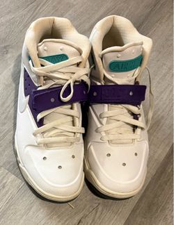 Nike Air Force Max 2013 Ultraviolet White Barkley Size 12 Sneakers 555105-101