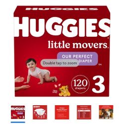 Huggies Size 3 Box Of Diapers. 