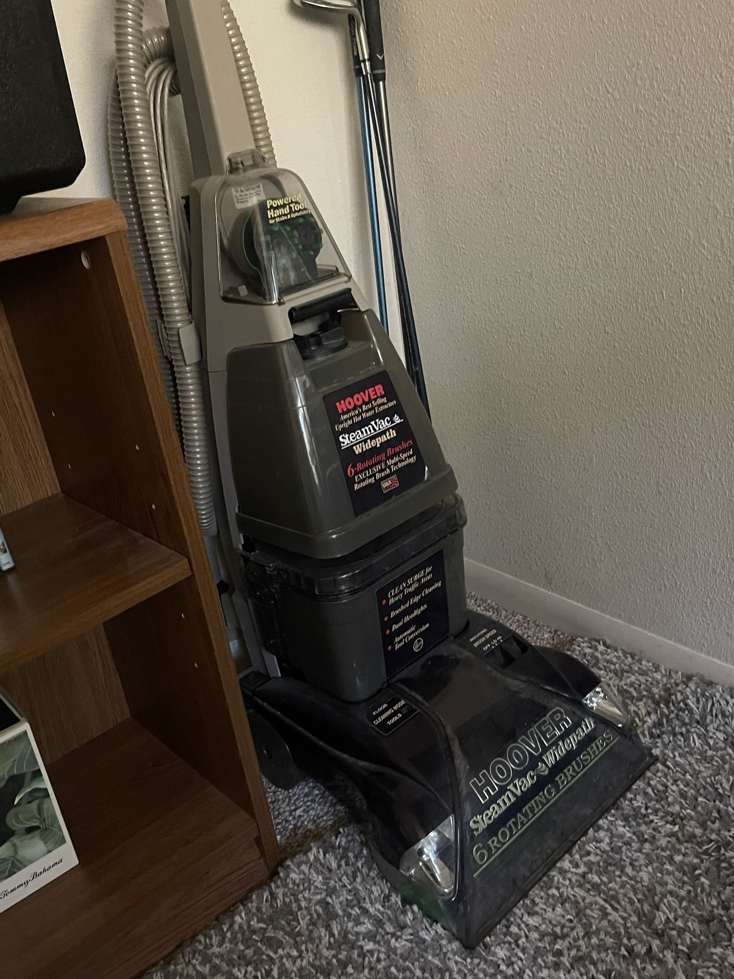 Hoover steamvac wide path carpet cleaner