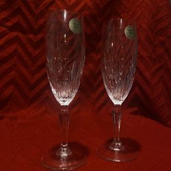Princess House Royal Highlights Champagne Crystal Glasses  