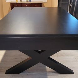 Pool Tables Ebony X Dinning Top / Bench With Storage