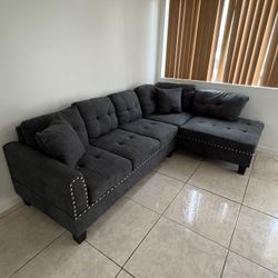 Brand New Dark Grey Sofa Sectional