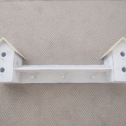 Shelf with Coat Hooks