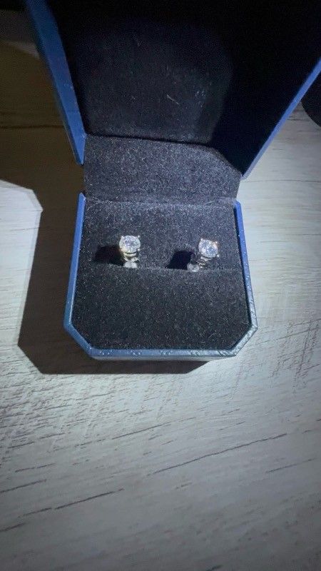 Diamond Moissanite Stud Earrings 5mm