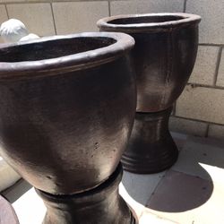New Flower Pots Made Out Cement Perfect Gift For Any Occasion 