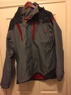 North face jacket detachable hood size m