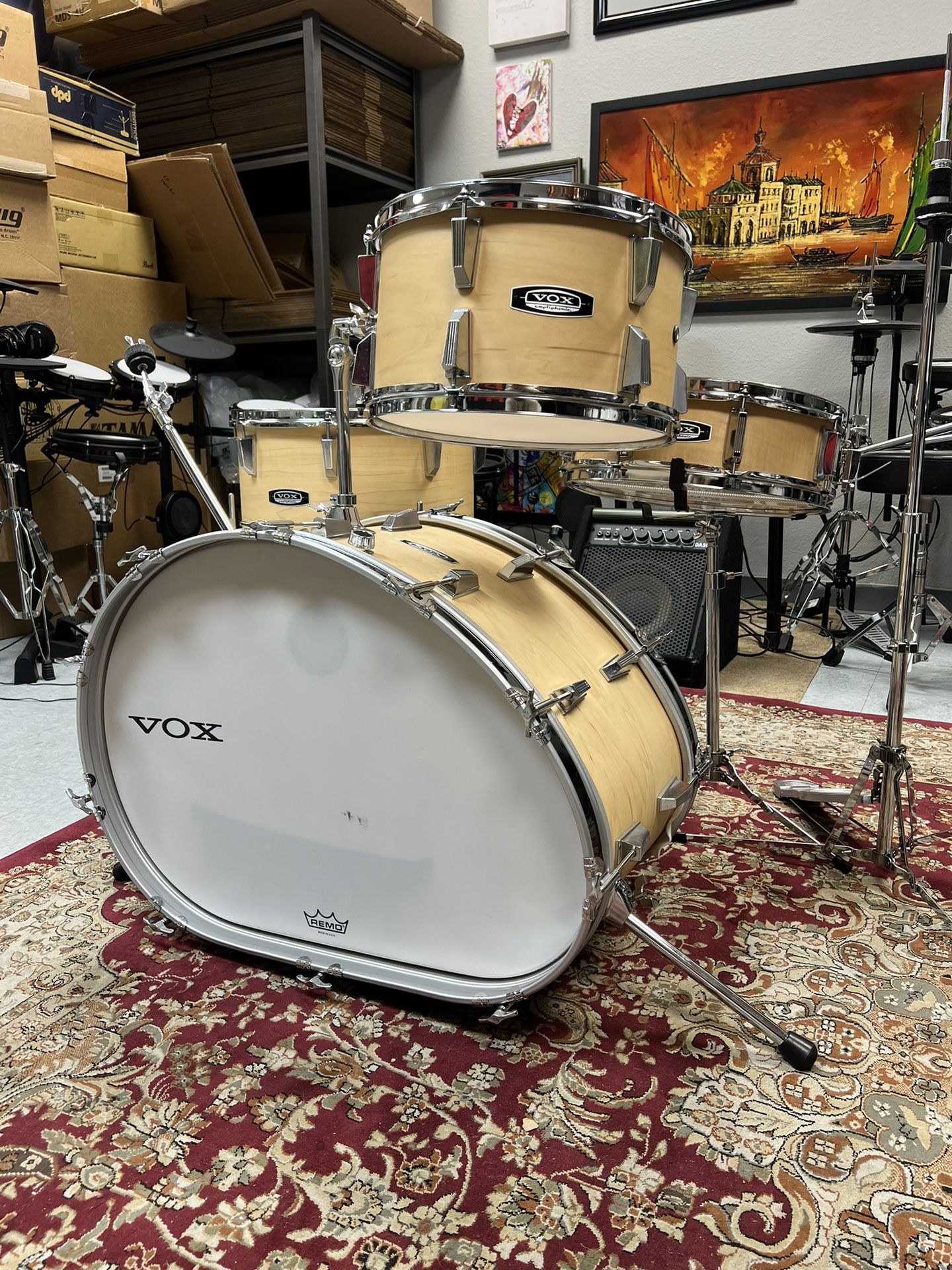 Vox Telstar Maple 4pc Drum Set With Hardware