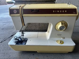 Singer Sewing Machine And Fabric