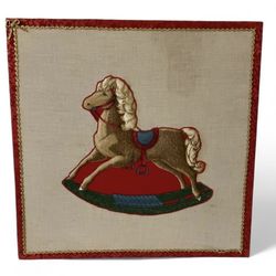 Vintage Old-Fashioned Rocking Horse Wall Art