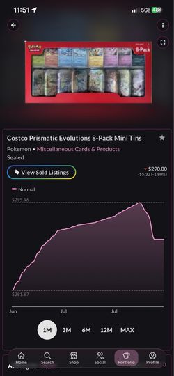 Costco Prismatic Evolutions 8-Pack Mini Tins