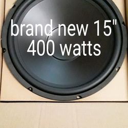 2 Brand New 15" Woofers, 400 Watt