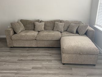 Brand New 110" Cloud Sectional + Ottoman — Moving!