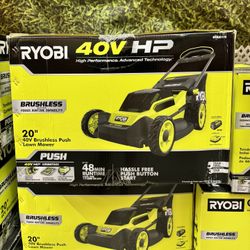 Ryobi 40v Hp 20” Push Lawn Mower 