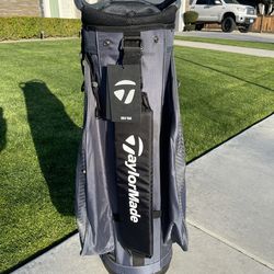 🔥 NEW w/ TAGS TaylorMade 14-Way Cart Bag – Gray 🔥