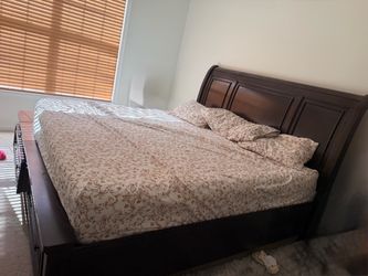 King size bed and mattress
