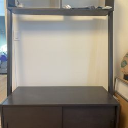 Crate and Barrel Black Media Stand