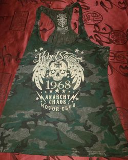 Army Fatigue Skull Tank (new) XL