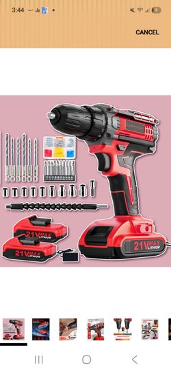 21v cordless drill set (4) sets of them