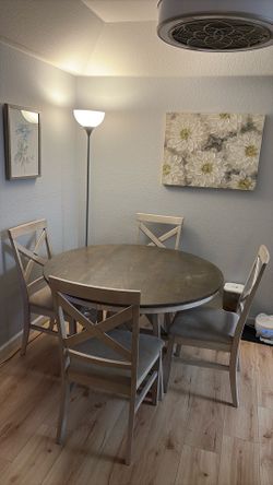 Rustic White Dining Room Set