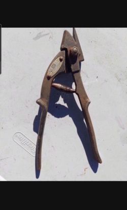 Vintage Strap Cutter Interlake Steel-Corp Acme Model E 14A0 Cast Iron Chicago