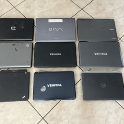 Laptops Lot For Parts Or Repair Only / Complete Lot Only