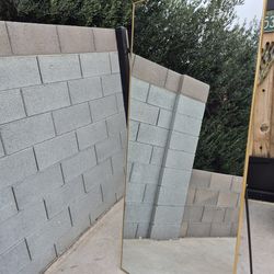 71" tall X 31 1/2" width full body mirror// Floor stand or wall mount in perfect condition like new