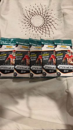 5 FAT PACK LOT 2025 Panini Prizm NFL Football 15 CARD Value Packs Sealed ONLY 50 DOLLARS FOR 5 FAT PACKS NEW