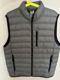 32 Heat Puffer Vest Gray, men’s medium