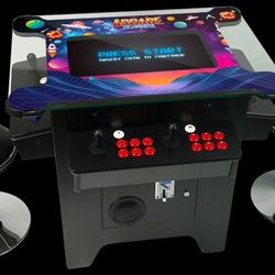 3516 Game 2 player cocktail table arcade w/mini stools . High End cabinets.(NIB)  (Clearance Sale!!)