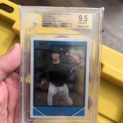 2007 Bowman Draft Picks David Price Beckett Trading Card