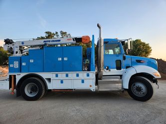 2014 peterbilt crane truck, utility bed