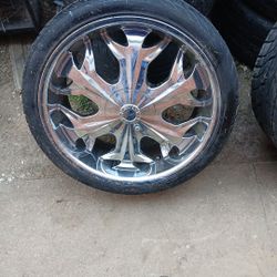 20 inch Akuza Rims and tires