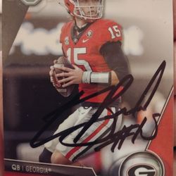 Carson Beck Auto COA Autograph Signed Miami Georgia Bulldogs