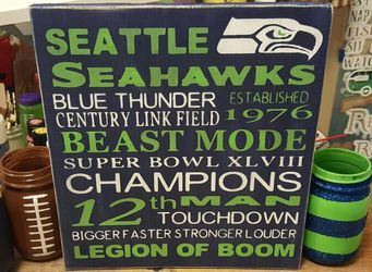 Handmade Seahawks Sign