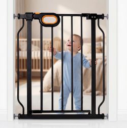 COSEND Small Narrow Baby Gate For Stairs 23.8-28.3 Inch Wide