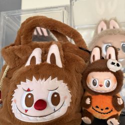 Authentic Pumpkin Labubu And Why So Serious Labubu Candy Bag Bundle Sale