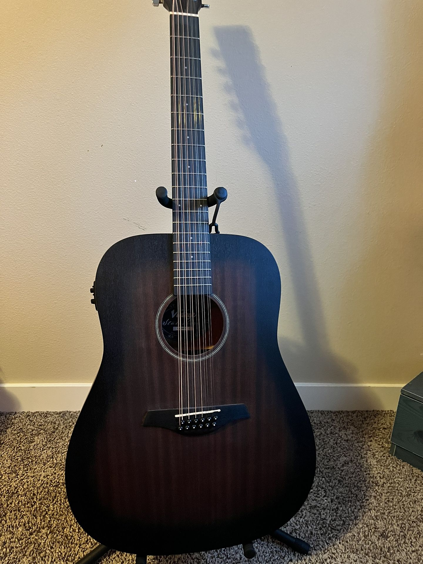 12 string acoustic electric guitar 