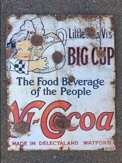Antique porcelain sign very old
