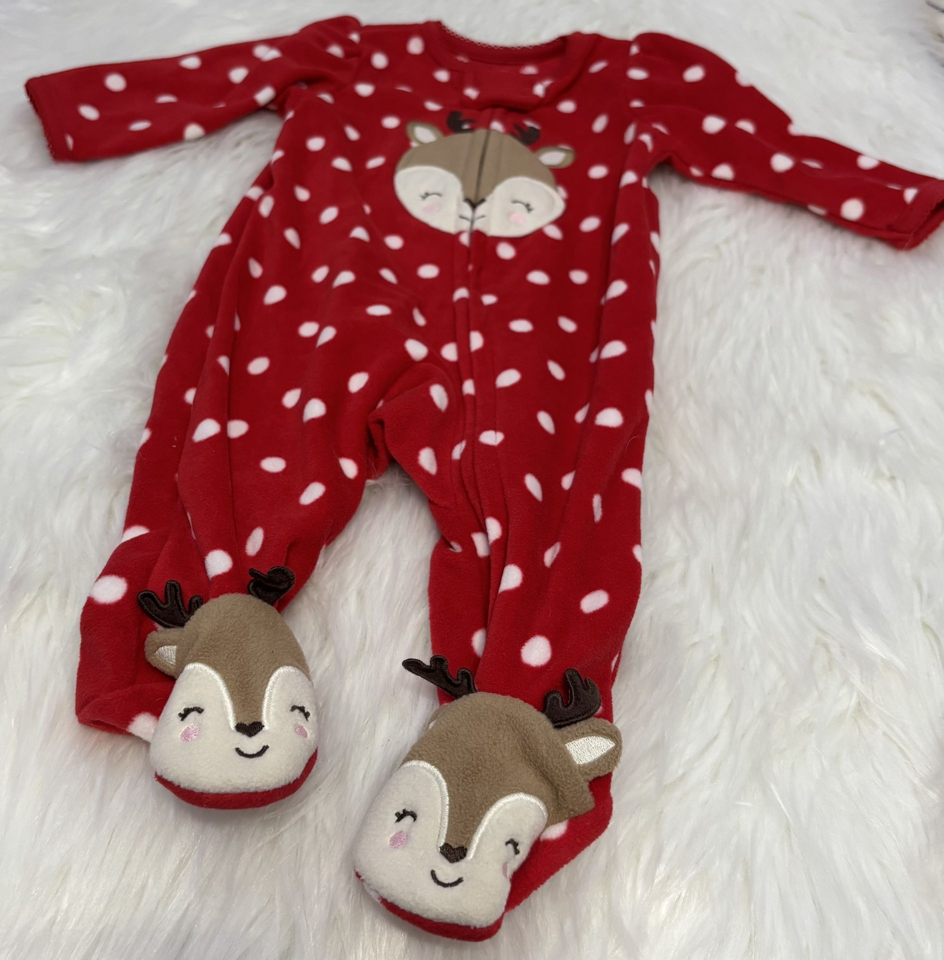 NWOT! Just One You By Carter’s Holiday Reindeer Pjs *3 Months 