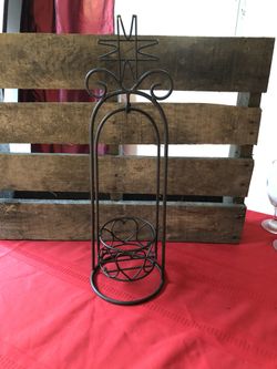 Rustic candle holder 5.00