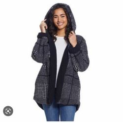 Weather Proof Vintage Ladies Reversible Super Soft Plush Jacket L/Xl