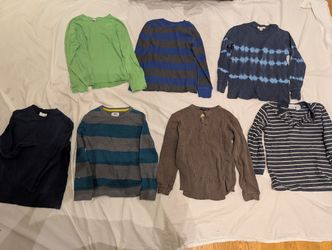 Boys Long Sleeve Shirts Size 6/7, 8 Lands End, Hannah Anderson, +