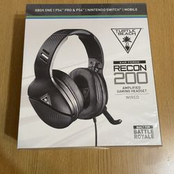 Turtle Beach Recon 200 Gen 2 Wired Gaming Headset for Xbox Series X|S/Xbox One/PlayStation 4/5/Nintendo Switch