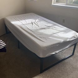 Twin Mattress And Bed Frame 