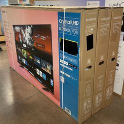 75” SAMSUNG CRYSTAL 4K SMART TV