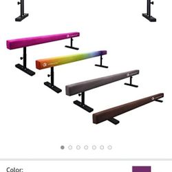 JC-ATHLETICS Adjustable Balance Beam Gymnastic Practice Training Equipment for Kids Children Home Floor Use,8 Feet Long

