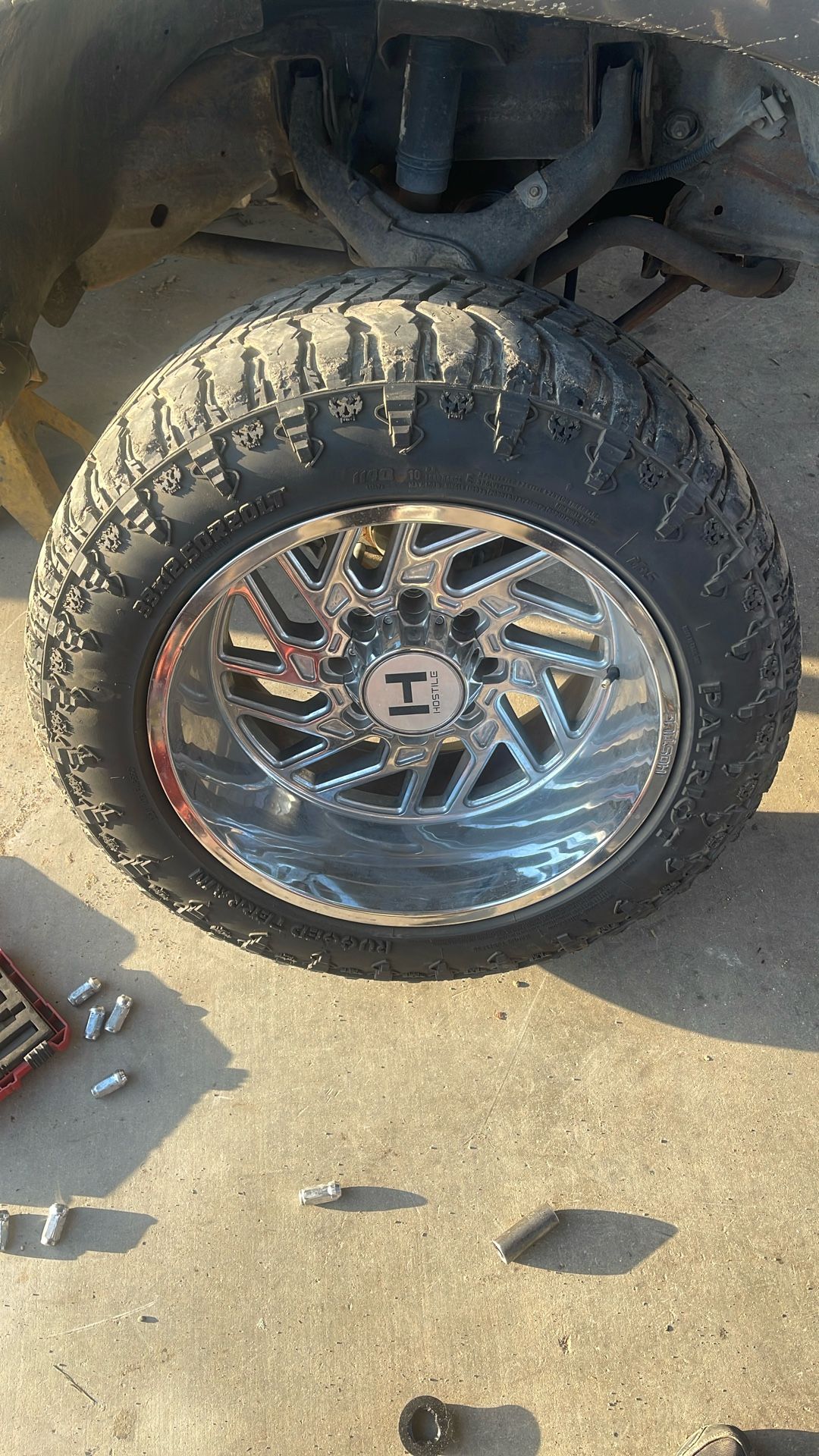 Hostile 8 Lug Chrome Rims