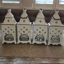 4 Tea Light Candle Holders 