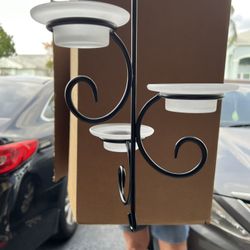 Party lite Hanging Candle Holder With Candles 
