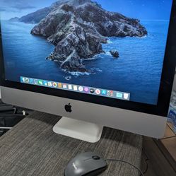 APPLE GRAY iMAC 22" UPGRADED TO 2020 SOFTWARE CATALINA COMPUTER NOT LAPTOP FAST INTEL CORE i5 8GB RA